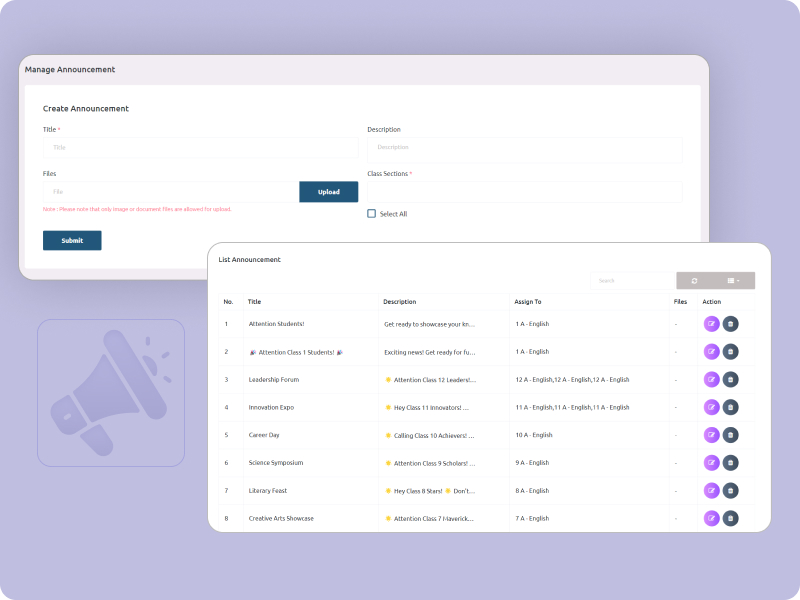 Announcements Made Simple